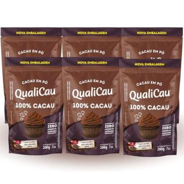 Imagem de Kit Com 06 - Cacau em Pó 100% Cacau 200g QualiCau