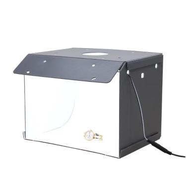 Imagem de Sanoto-mini caixa de fotografia portátil  softbox com luz led  dobrável  estúdio de fotografia