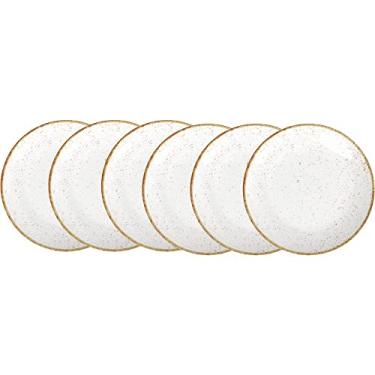 Imagem de Jogo de Pratos Sobremesa Tramontina Rústico 6 Pç Marrom