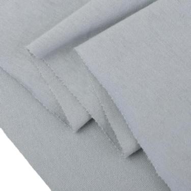 Imagem de Verão algodão malha tecido liso roupas bebê BJD camiseta manga curta moletom fino (62 azul, 2 jardas pré-cortado)