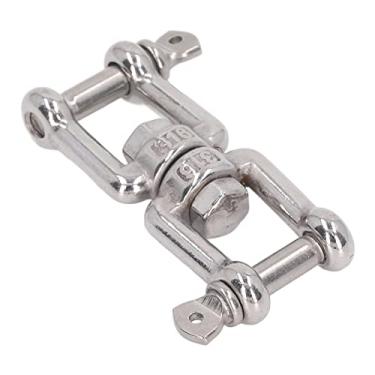 Imagem de Manilha de mandíbula dupla, aço inoxidável 304, manilha de rolamento de pressão forte capacidade de carga escorregadia para balanço (6 mm)
