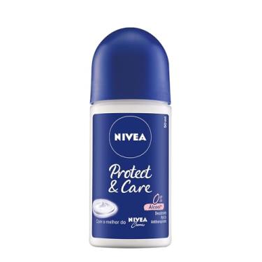 Imagem de NIVEA Desodorante Antitranspirante Roll On Protect & Care - Proteção prolongada de 48h, axilas protegidas e bem cuidadas, fragrância clássica de NIVEA, sem álcool etílico - 50ml