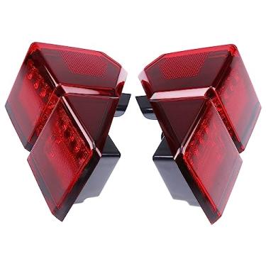 Imagem de WQSING Par de luzes traseiras esquerda e direita compatível com lâmpada traseira de freio UTV Polaris Ranger 1000 XP Crew 2413766 2413767 UTV 2018-2022