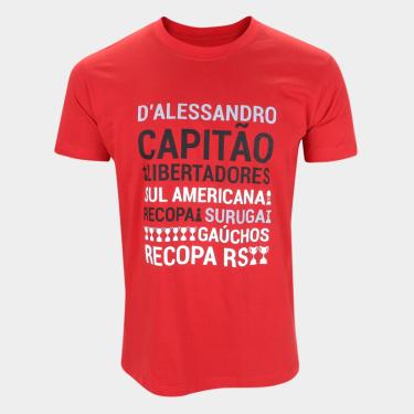 Imagem de Camiseta Internacional D'Alessandro Conquistas RetrôMania Masculina-Masculino