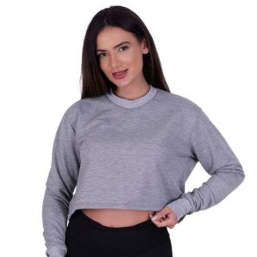 Imagem de Casaco de Moletom Feminino Blusa de Inverno Manga Longa Moletinho Samantha-Feminino