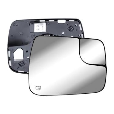 Imagem de Espelho retrovisor do lado direito do passageiro de substituição convexo aquecido com vidro pequeno convexo e placa traseira para RAM 1500 de 2019 a 2024