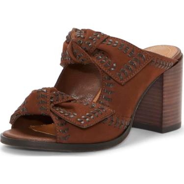 Imagem de Lucky Brand Sandália feminina de salto Dynah, Chocolate, 34