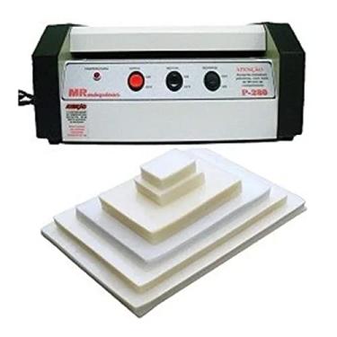 Imagem de Plastificadora profíssional P-280 Plastico Plastificação 200 Grafity A4 0,05mm 125 Micras
