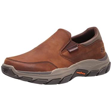 Imagem de Skechers Calum Goodyear masculino respeitado couro de perfil baixo de borracha sem cadarço com gore duplo, CD, 42