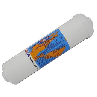 Imagem de IPW Industries Inc - Omnipure de substituição - (K5520-P-BB) - Bloco de carbono de 1 mícron de 1 mícron de 25,4 cm x 6,3 cm com filtro inibidor de escala de fosfato com filtro em linha NPT/único de