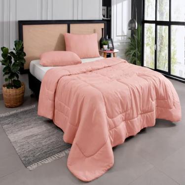 Imagem de Kit Edredom Casal Queen 3 Peças Margarida Cama Box Cor:Rose