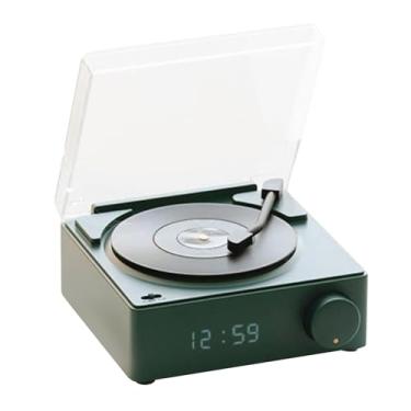 Imagem de Toca-discos, Toca-discos Bluetooth de 3 Modos Com Alto-falantes Embutidos, Som Estéreo HiFi, Alto-falante Portátil de Vinil Vintage Sem Fio Com Despertador para Quarto, Festa