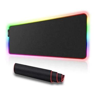 Imagem de Mouse Pad Gamer Grande Com Led Rgb 7 Cores 30Cm X 80Cm - Exbom, Gamer