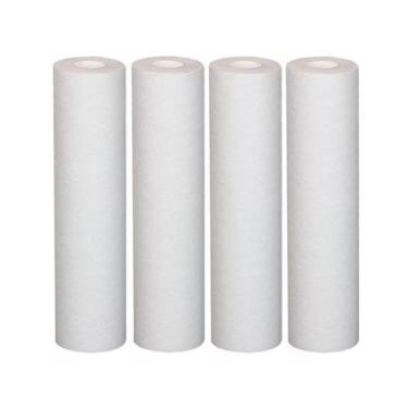 Imagem de Kit 4 Refil para Filtro Caixa d'Água 9,3/4' - 25 micra Polipropileno -