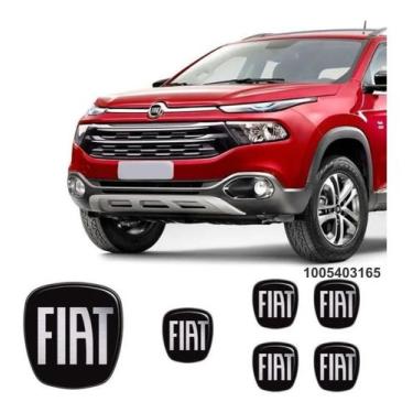 Imagem de Adesivos Fiat Toro Resinados Dianteiro E Emblema Da Roda - Resitank