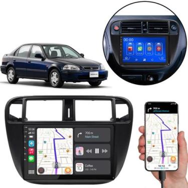 Imagem de Kit Multimidia Honda Civic 1998 1999 2000 Mp5 9" Pol Android-Auto Carp