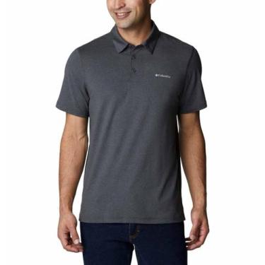 Imagem de Camiseta Polo Masculina Columbia Tech Trail, P, Grafite