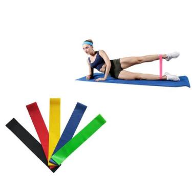 Imagem de Kit 8 Elásticos Faixas Mini Band Para Exercícios Fitness - Bc Bora Col