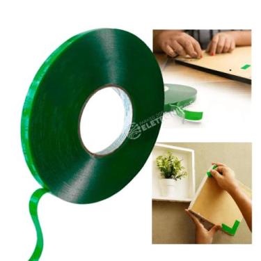 Imagem de Fita Acrílica Dupla Face Incolor 12mm x 20 Metros Para Uso Geral e Let