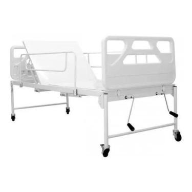Imagem de Cama Hospitalar Fawler 2 Manual + Colchão D28 - Supra Steel