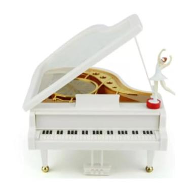 Imagem de Caixa de Música Piano Musical com Bailarina