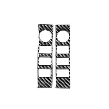 Imagem de ontto Adesivo de painel de controle de volume de controle de carro adequado para Toyota Tundra 2014-2018 decalque de fibra de carbono para acessórios interiores automotivos