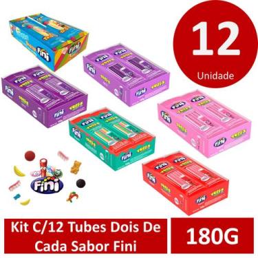 Imagem de Kit C/12  Tubes Dois De Cada Sabor Fini 180g