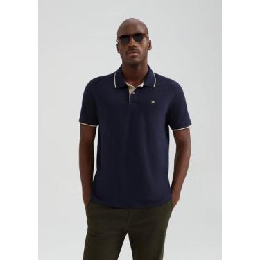 Imagem de Camisa Polo Básica Masculina Em Malha Piquet - Hering, P, Azul, Bege