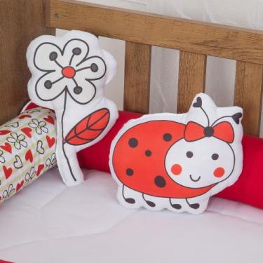Imagem de Kit Almofada 2 Peças Decorativa Menina para Bebe Infantil - Zan Baby, 