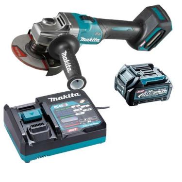 Imagem de Esmerilhadeira Ang 5" 40v XGT GA008 Bat 2.5Ah Makita 220v, 220V