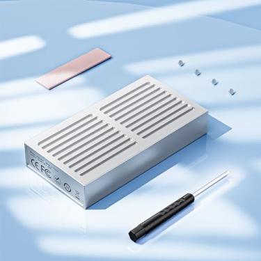 Imagem de ALYYDBG Gabinete SSD M.2 NVMe de alumínio de 40 Gbps, disco rígido externo USB-C de 8 TB para M1 M2 Pro/Max, suporta 2280 B&M+M-Key PCIe, compatível com Thunderbolt 3/4 USB 4/3.2/3.1/3.0/2.0