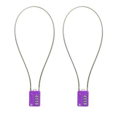 Imagem de SISAV Cadeados de combinação de cabos de 4 dígitos, cabo de 50 cm para armário de academia escolar, capacete, armários de arquivo, caixa de ferramentas, mala de bagagem, mochila, cabo de 3 mm de