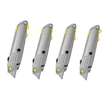 Imagem de Stanley 10-499 Canivete De Lâmina Retrátil Quickchange (Pacote Com 4) Cinza