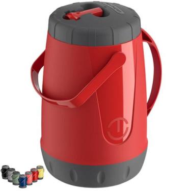 Imagem de Garrafa Térmica Jarra Pavia 2,5l Unitermi com Alça Dupla e Bico Dosado