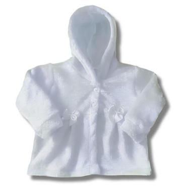 Imagem de Casaquinho bebê em fleece, estampado com capuz - Tam. 03 meses até 02 