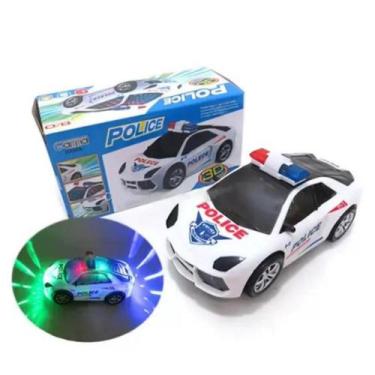 Imagem de Carrinho Policia Infantil Menino Bate Volta Som Luz 3d  E Movimento 36