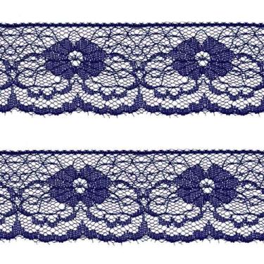 Imagem de Renda de Nylon Najar 3,7cm 900/37 Rolo com 50 Metros, Azul Profundo 55