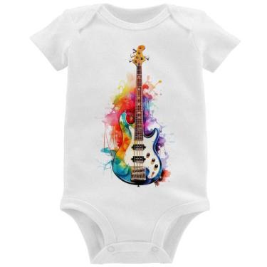Imagem de Body Bebê Contra Baixo Watercolor - Foca na Moda, Branco, M