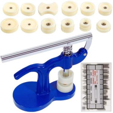 Imagem de Ferramentas manutenção relógios prensa + caixa 144 pinos - SWG