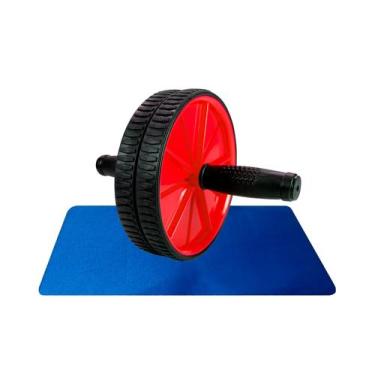 Imagem de Roda De Exercício Abdominal Dupla Com Apoio - Fit Funcional Lombar - M