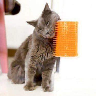 Imagem de Escova massageadora remoção de pêlos para gatos - escova para gatos - 