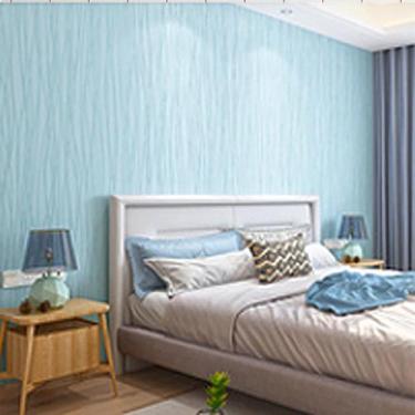 Imagem de Papel De Parede Adesivo Cozinha Banheiro Quarto Listrado Branco Textur