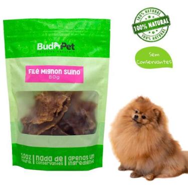 Imagem de Petisco Para Cachorros Natural Budo Pet File Mignon Suino - 80g - Budo