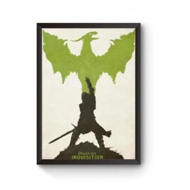 Imagem de Poster Moldurado Dragon Age Inquisition Quadro - Fanarte