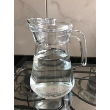 Imagem de Jarra de Vidro Lisa 1,6 litros com Tampa de Acrílico Cozinha Glass - O