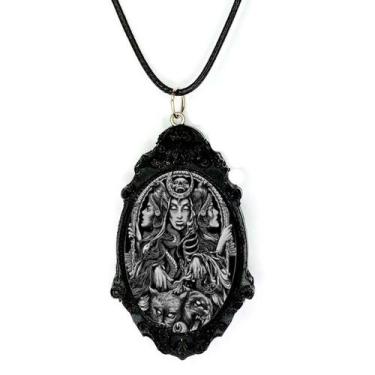 Imagem de Colar pingente amuleto alta magia deusa triadica hecate - RELIKARIU