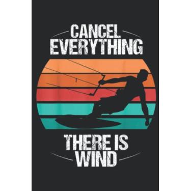 Imagem de Kitesurf Kiteboarder Vintage Kite Kitesurfing Kiteboarding Funny: Lined Journal Notebook To Do Schedule, Medium 6x9 Inches, 100 Pages, Printed Cover