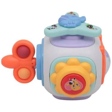 Imagem de Cubo Didático Educativo Brinquedo Interativo Sensorial Bebê - Mili Mul