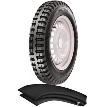 Imagem de Kit Pneu Fusca Baja Gaiola 560-15 4 Lonas Militar Agrícola Maggion + C