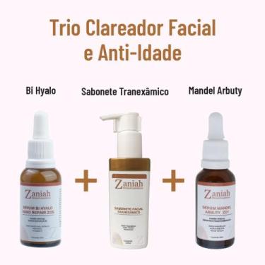 Imagem de Kit Clareador de Manchas Faciais + Anti Idade Zaniah Z17 - Zaniah Derm